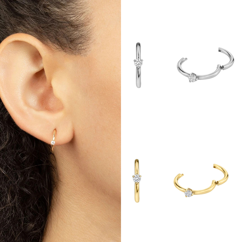 Conch Earring Hoop - CRMYA Gold Silver Color Circle Earrings