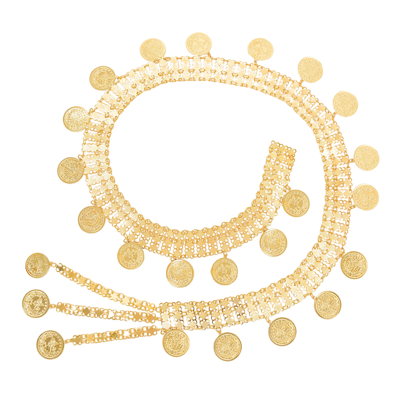 Body Jewelry Indian - Women Body Accessory Golden Charms Afghan