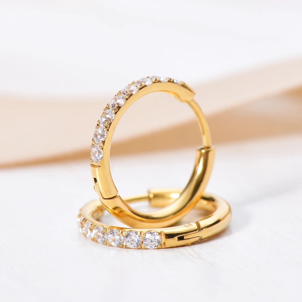 2Pcs Stainless Steel Cz Hoop E - Conch Earring Hoop review and price