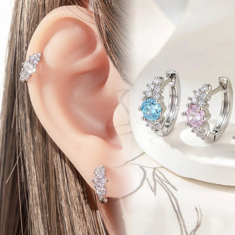 Crystal Cubic Zircon Ear Hoop, - Conch Earring Hoop review and price