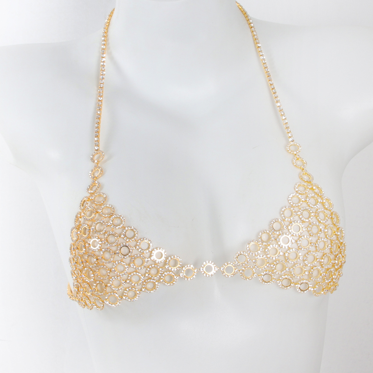 Fashionable Circular Splicing  - Body Jewelry Gold review and price