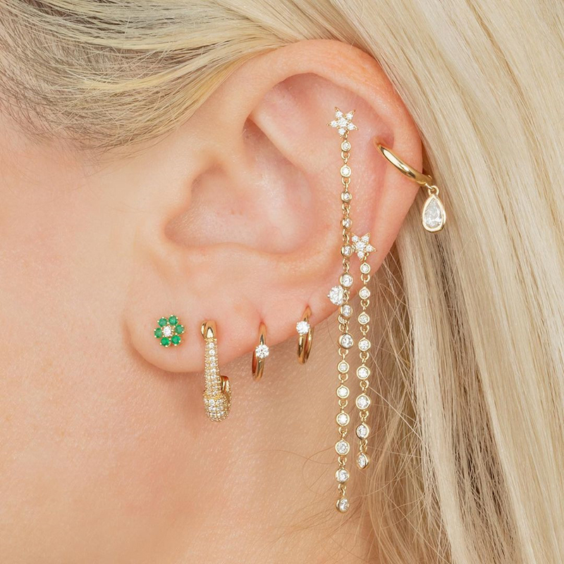 CRMYA Gold Silver Color Circle - Conch Earring Hoop review and price