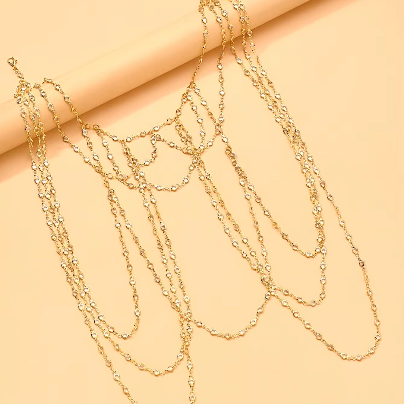 Gold Silver Plated Multi Layer - Body Jewelry Gold review and price