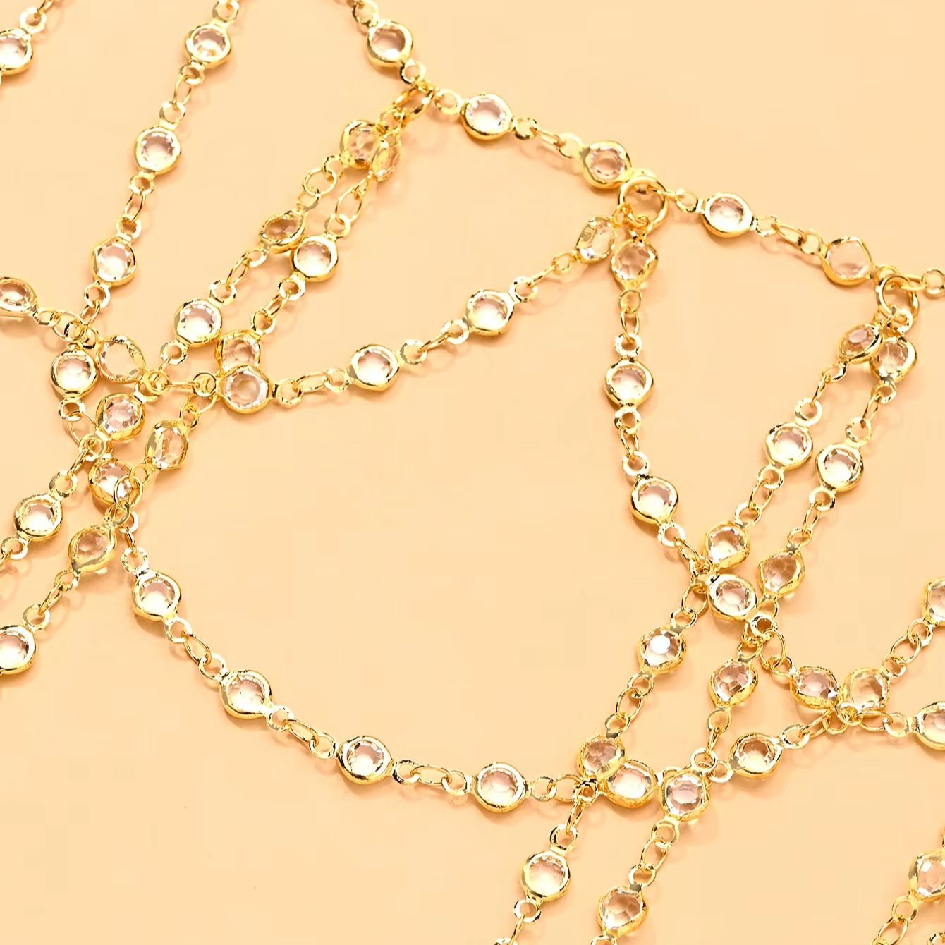 Gold Silver Plated Multi Layer - Body Jewelry Gold review and price