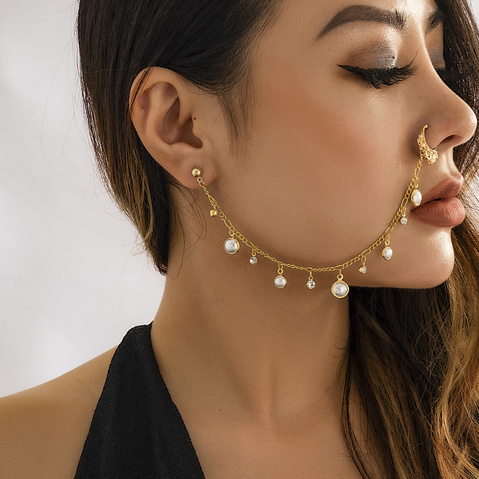 Indian Gold Color Pearl Butter - Body Jewelry Indian review and price