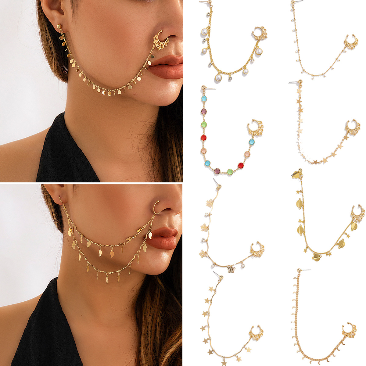 Indian Gold Color Pearl Butter - Body Jewelry Indian review and price