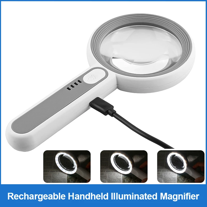 Rechargeable Handheld Magnifie - Body Jewelry Websites review and price