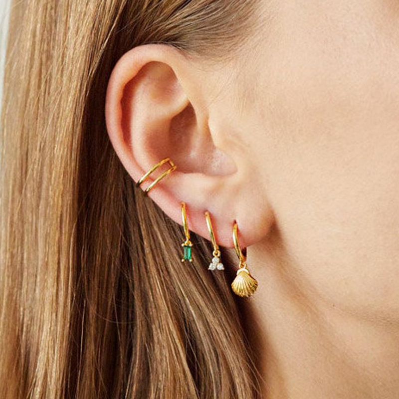 925 Sterling Silver Needle She - Conch Earring Hoop review and price