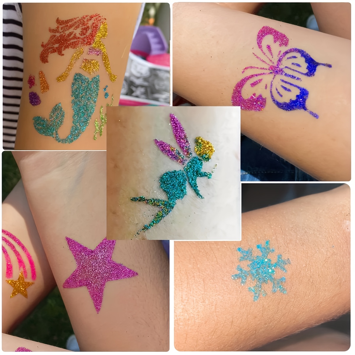 DIY Flash Tattoo 12 Colors of  - Body Jewelry Glue review and price
