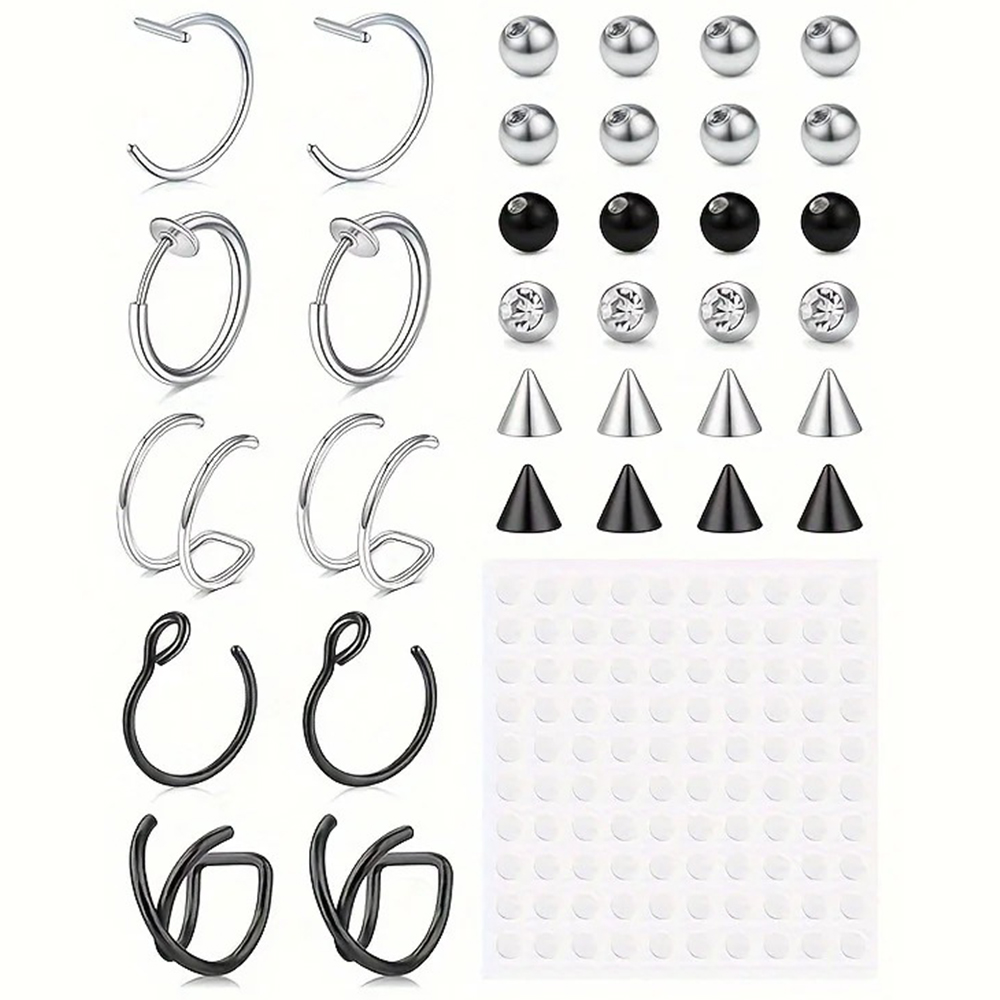 Fake Piercings Fake Lip Ring F - Body Jewelry Rings review and price