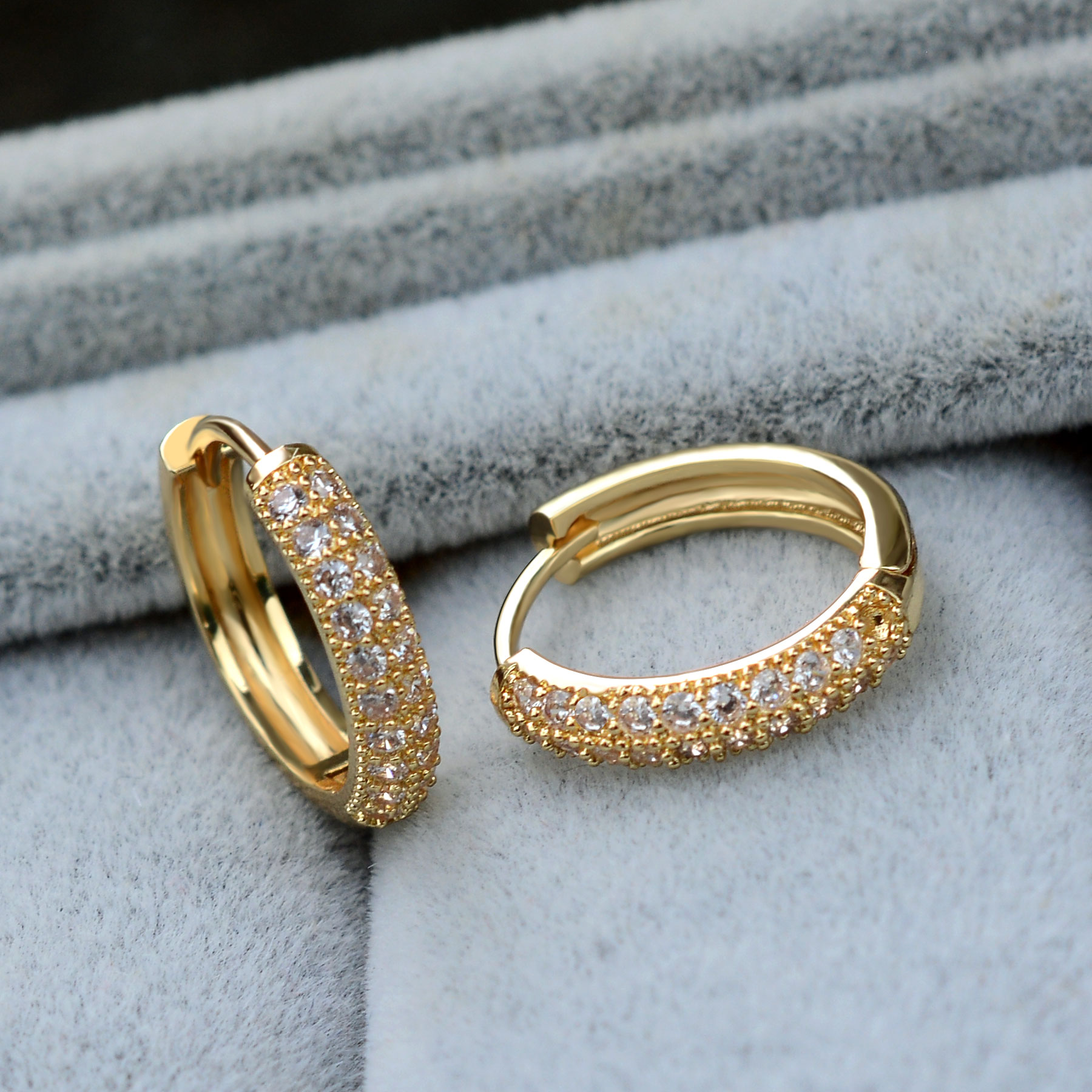 2024 Fashion Double Row Zircon - Conch Earring Hoop review and price