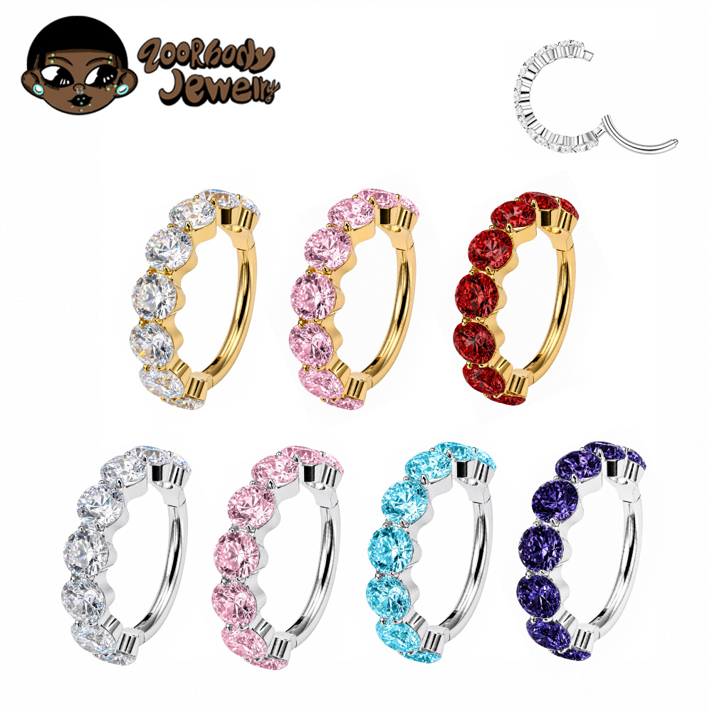 ZOOR F136 Titanium Luxury Zirc - Conch Earring Hoop review and price