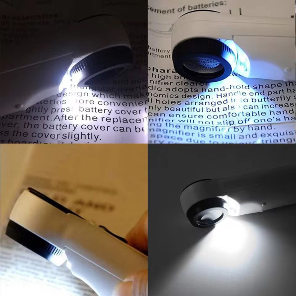 40X magnifying glass with 2 LE - Body Jewelry Websites review and price