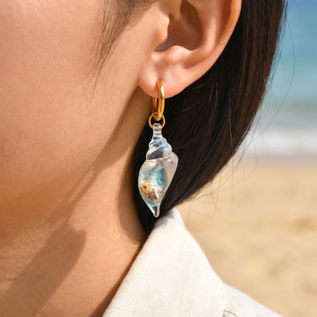 Conch Hoop Earrings for Women  - Conch Earring Hoop review and price