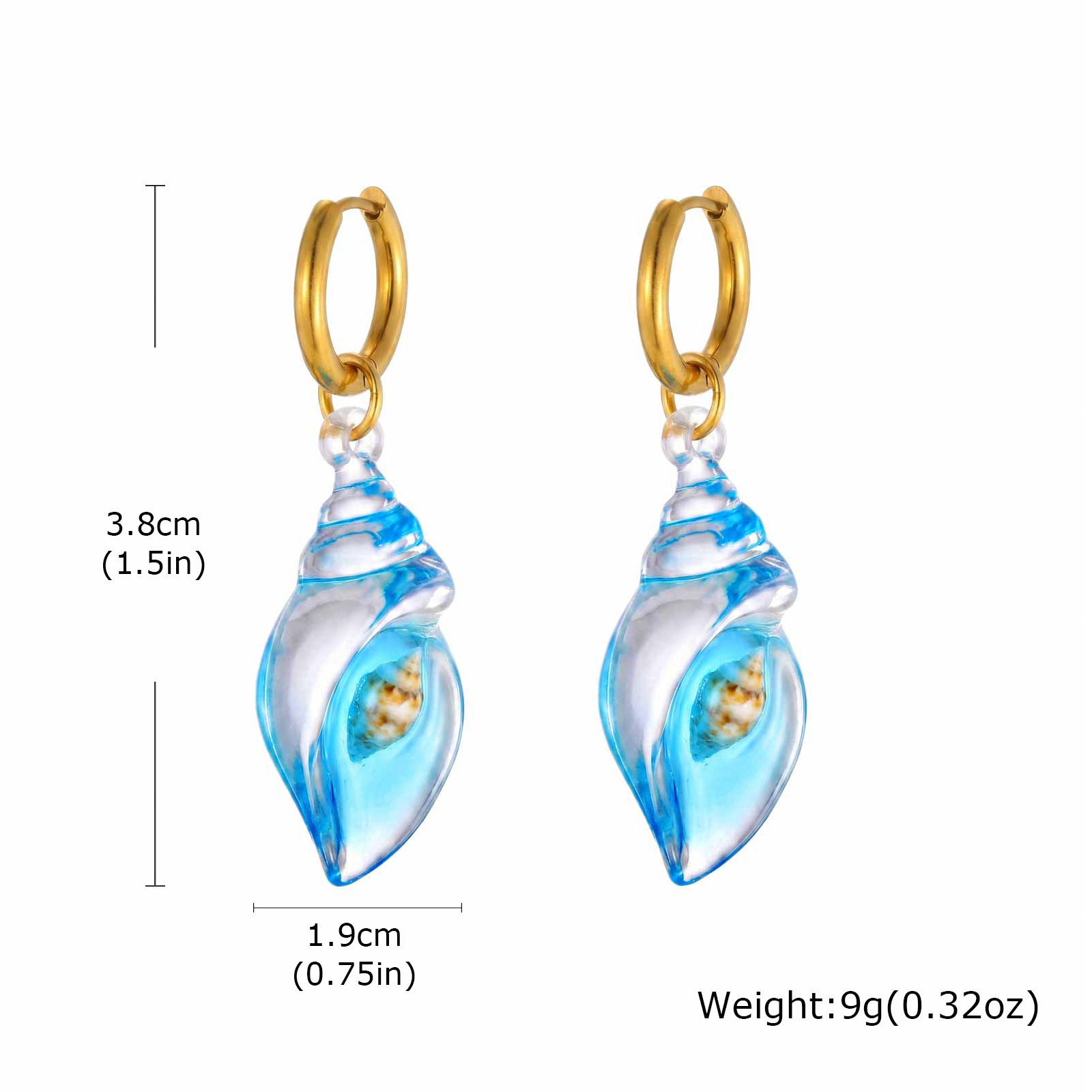 Conch Hoop Earrings for Women  - Conch Earring Hoop review and price