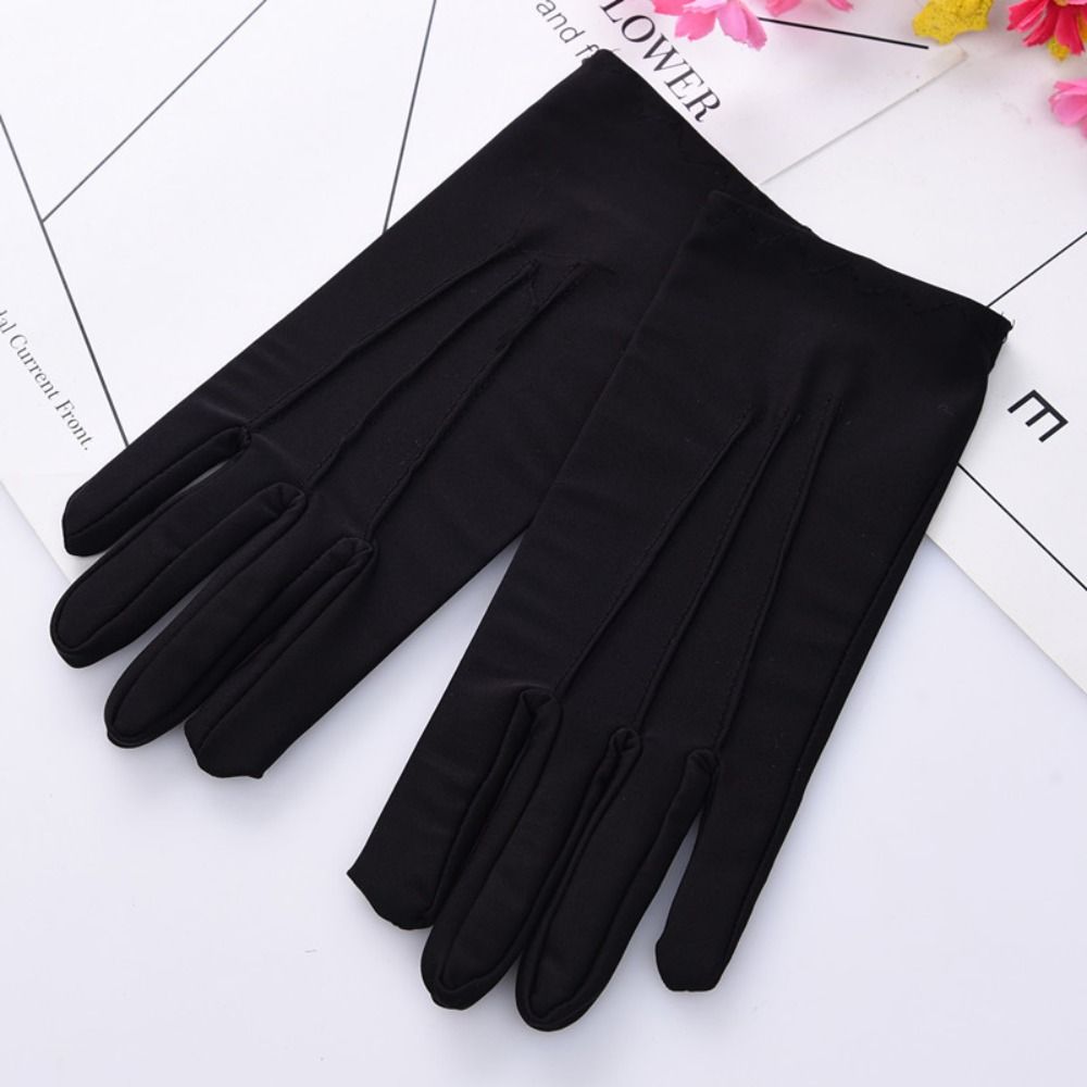 Soft White Cotton Gloves Thin  - Body Jewelry Websites review and price