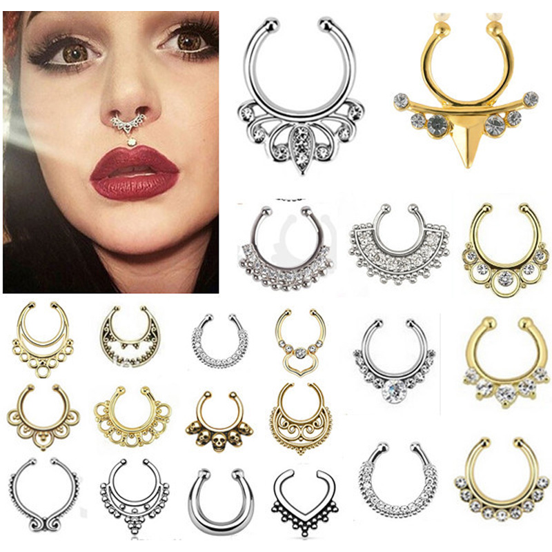 Indian Crystal Snag In The Nos - Body Jewelry Indian review and price