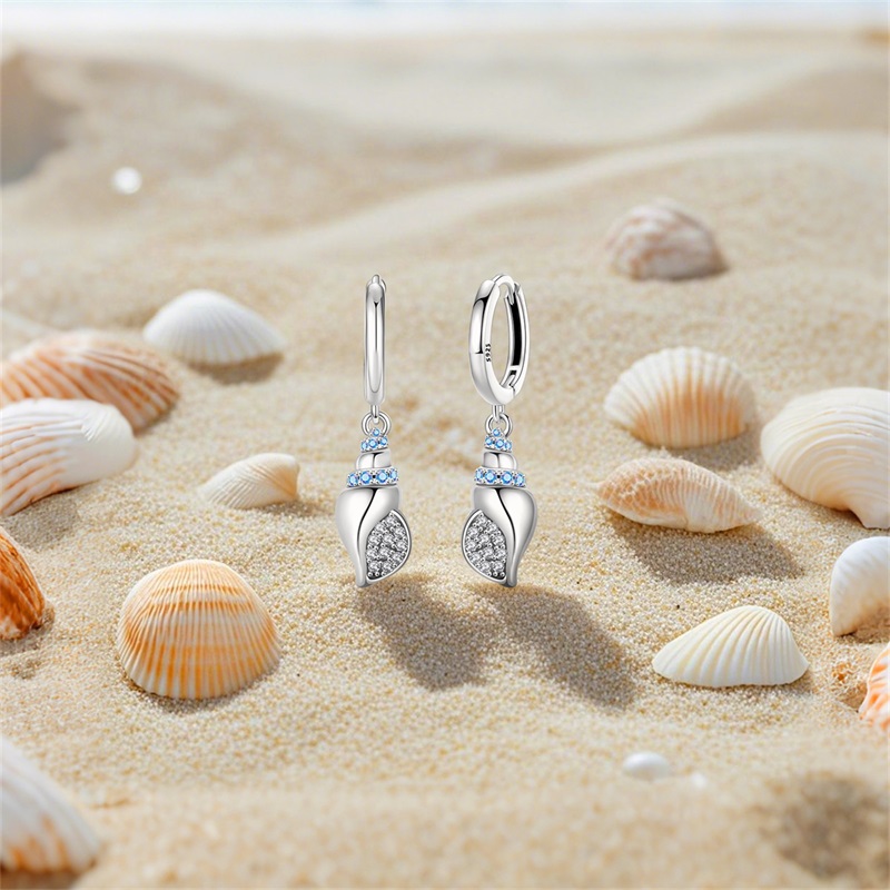 Women Earrings 925 Sterling Si - Conch Earring Hoop review and price