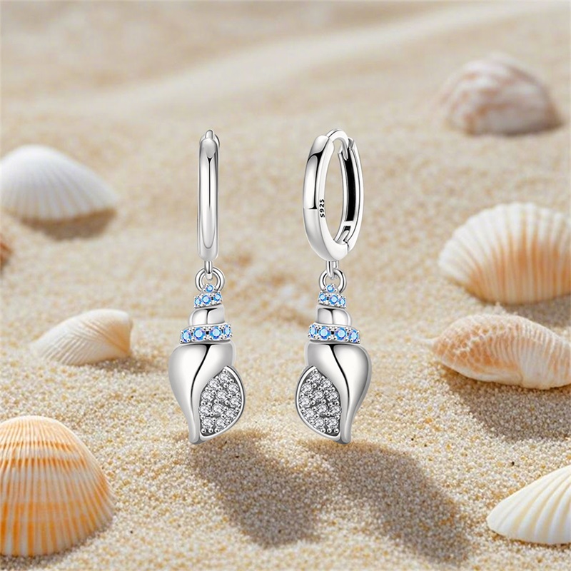 Women Earrings 925 Sterling Si - Conch Earring Hoop review and price