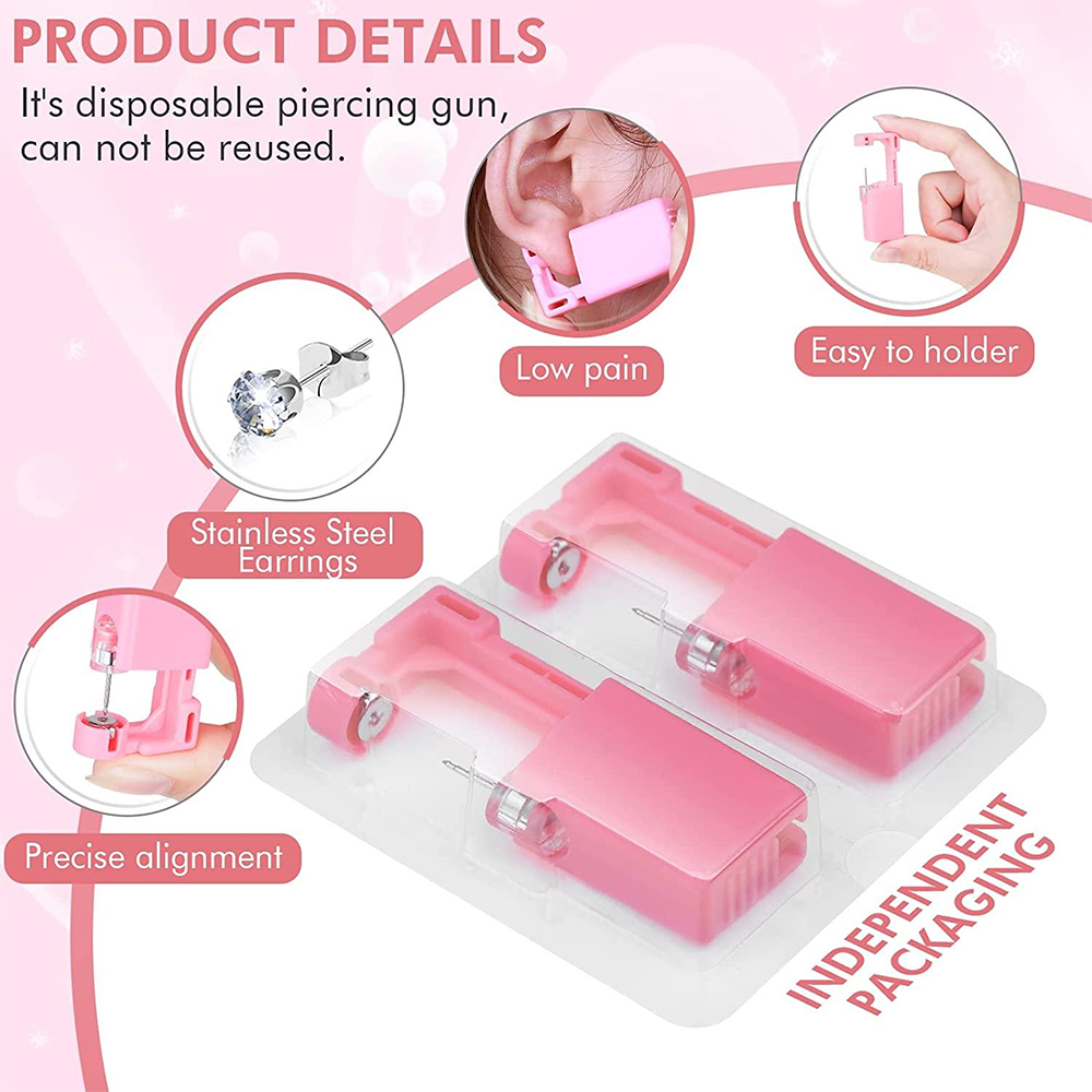 1PC/4PCS Pink Disposable Ear P - Body Jewelry Cleaner review and price