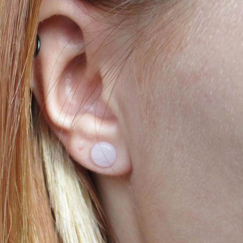 2Pc Pink Quartz Organic Stone  - Body Jewelry Plus review and price