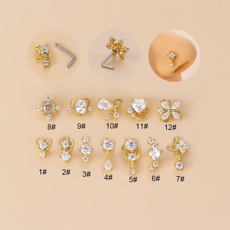 1PC 20G 316L Surgical Stainles - Body Jewelry Indian review and price