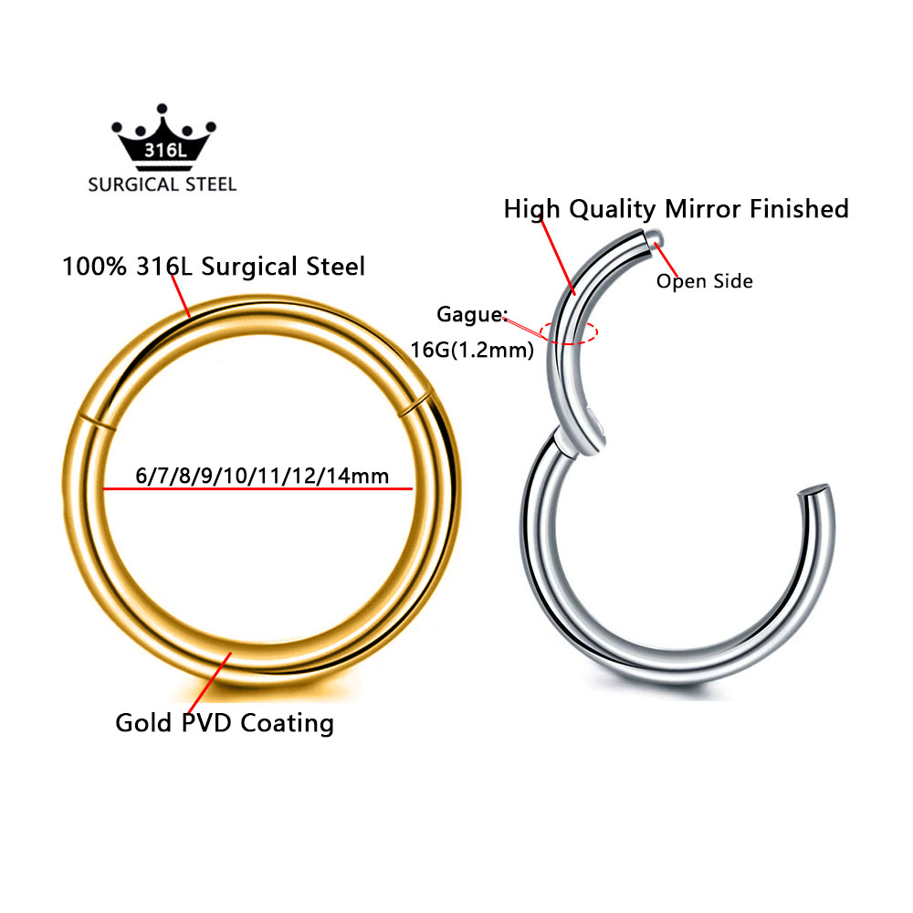 316L Surgical Steel Clicker Se - Conch Earring Hoop review and price