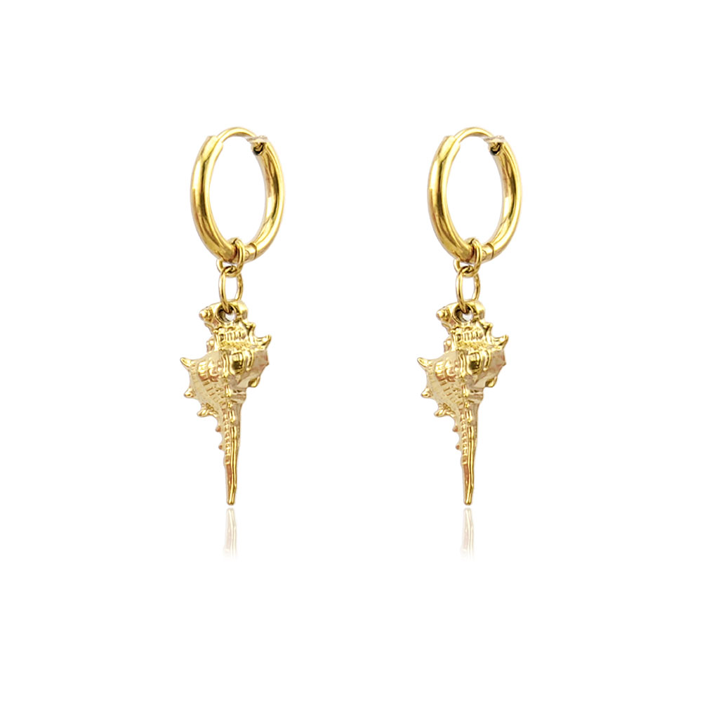 HUIDANG Earrings Trend 2025 Fi - Conch Earring Hoop review and price