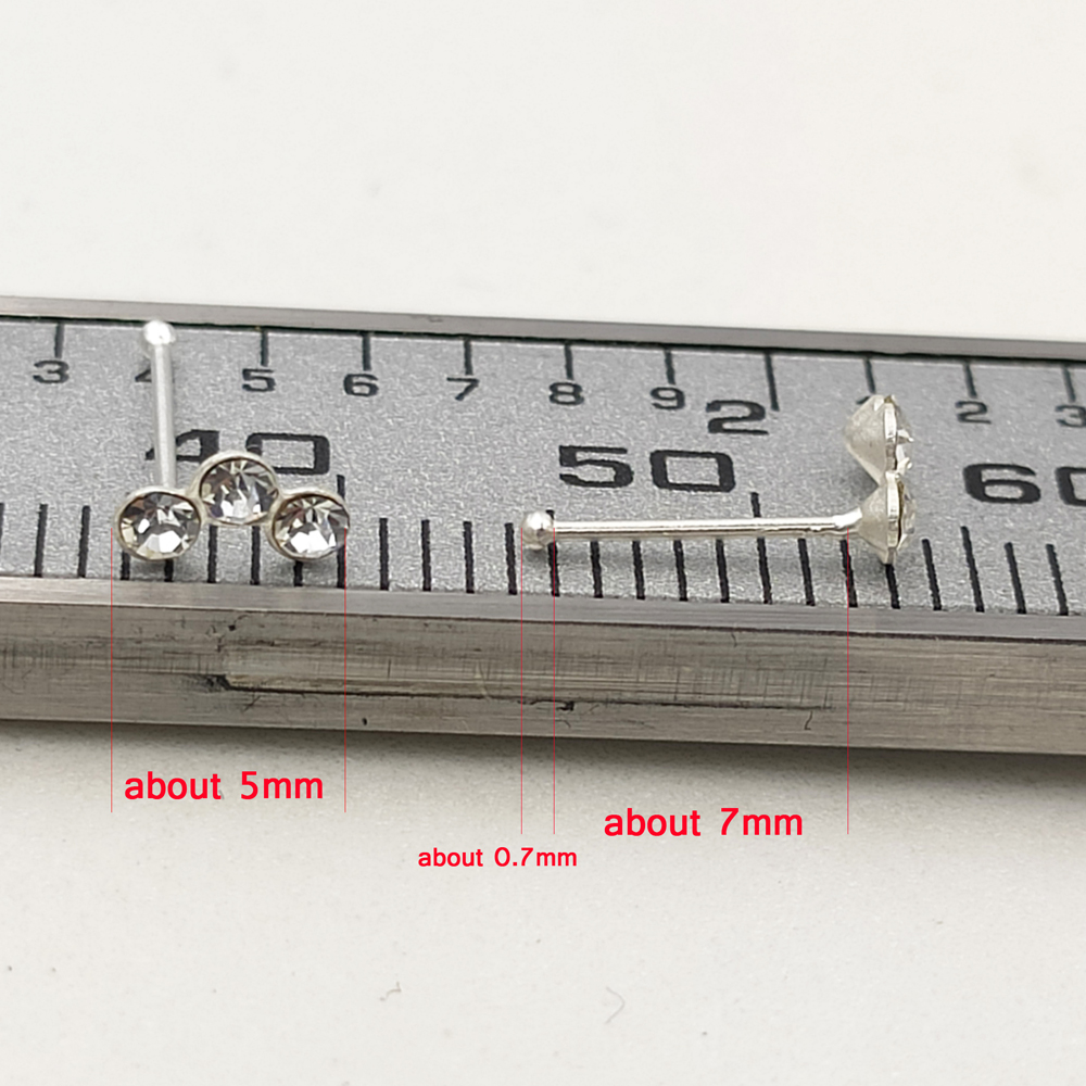 925 Sterling silver crystal no - Body Jewelry Indian review and price