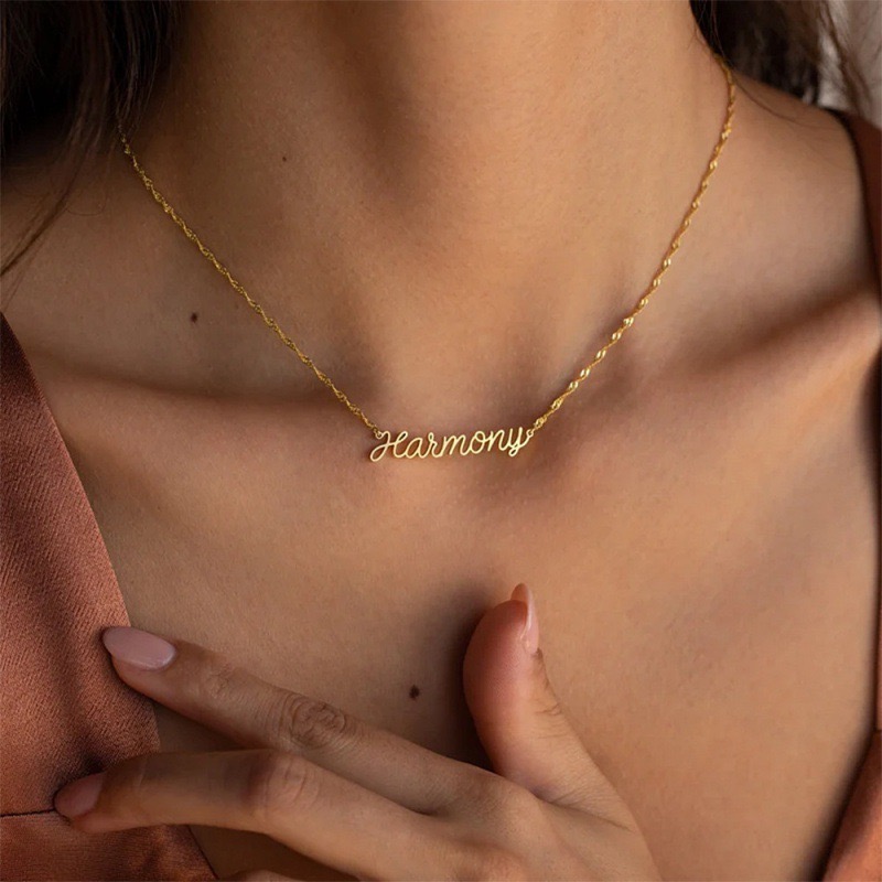 Custom Name Water Ripple Neckl - Body Jewelry Wholesale review and price