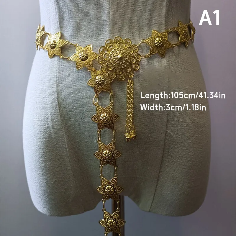 1PC Metal Thailand Waist Chain - Body Jewelry Gold review and price