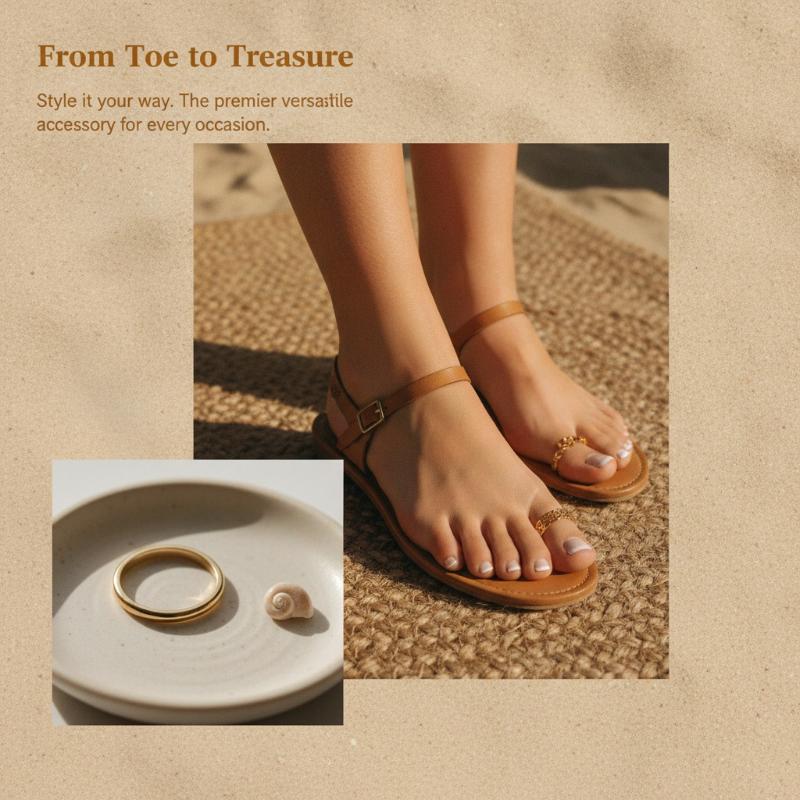Hypoallergenic Copper Toe Ring - Body Jewelry Rings review and price